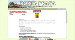 Desktop Screenshot of portapraga.cz